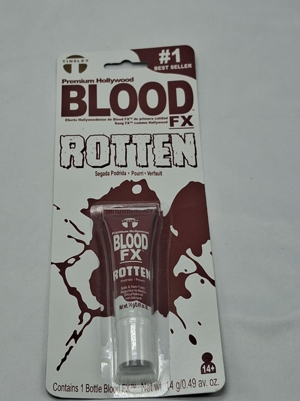 Tinsley Transfers Fake Blood Fx Halloween  Zombie Rotten Effects  - Dark Red